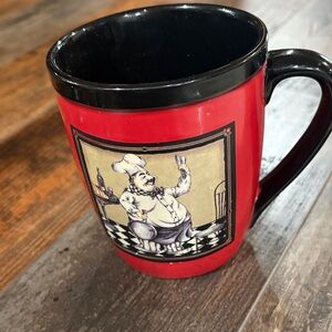 Red Italian Chef Design Mug